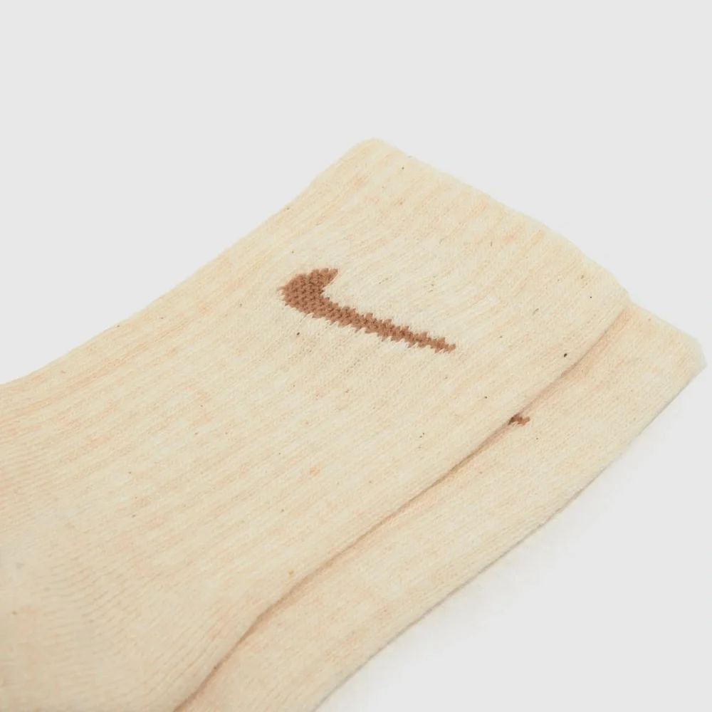 Nike Kids’ Dri-FIT Performance Crew Socks 6 Pair pack brown tan